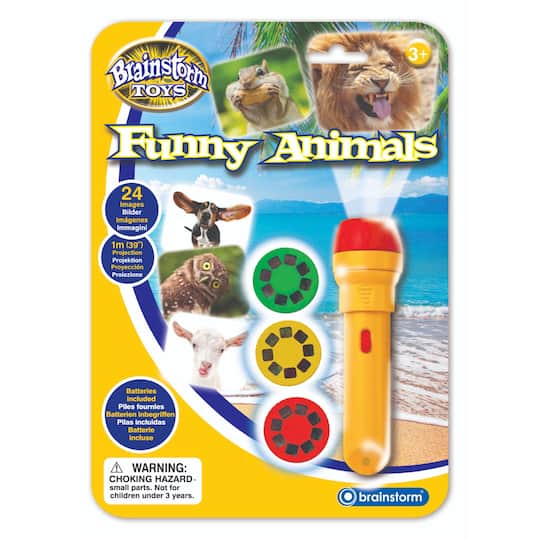 Brainstorm Toys Funny Animals Torch &#x26; Projector